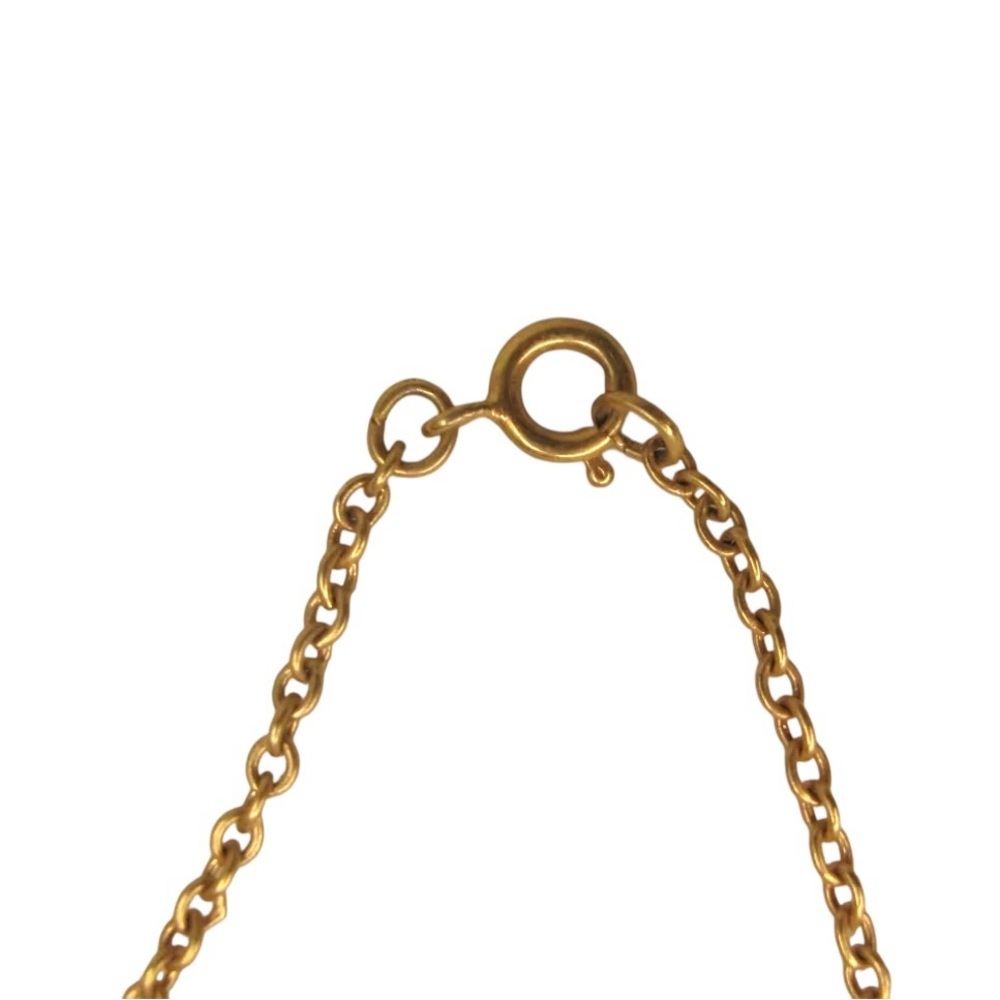 Signed SARAH COVENTRY Rose Floral Cameo Pendant Goldtone VTG - Picture 5 of 7
